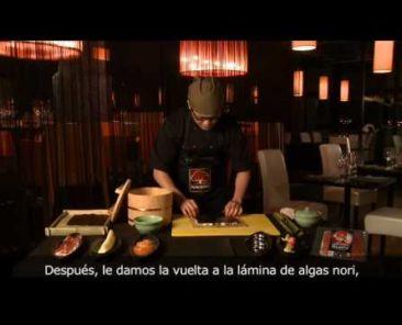 Videoreceta del maki sushi de jamón ibérico (Demo)
